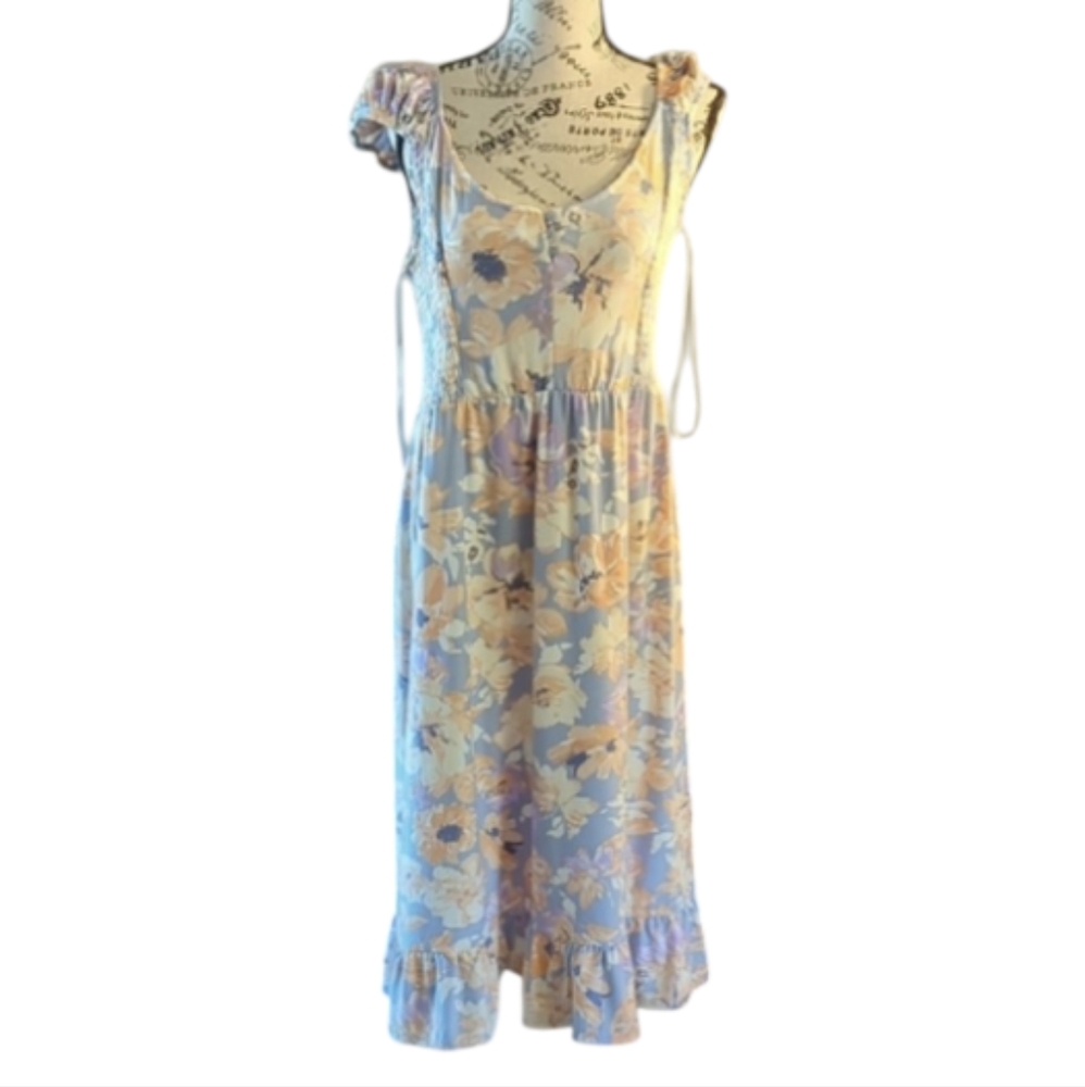 Size XL Women's Blue Midi Dress